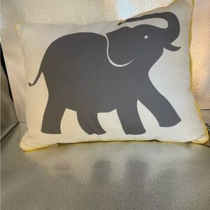 Elephant Print Throw Pillow